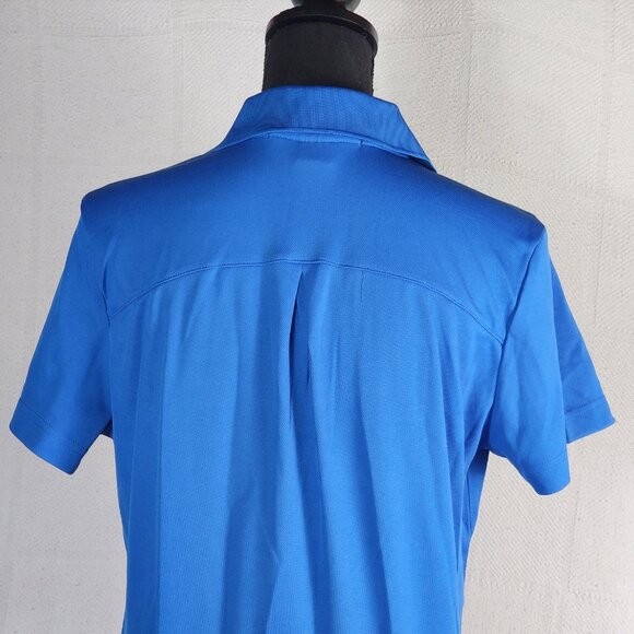 Devon and Jones French Blue Crownlux Performance Style DG20W Polo Work Top Sz M - Picture 12 of 16